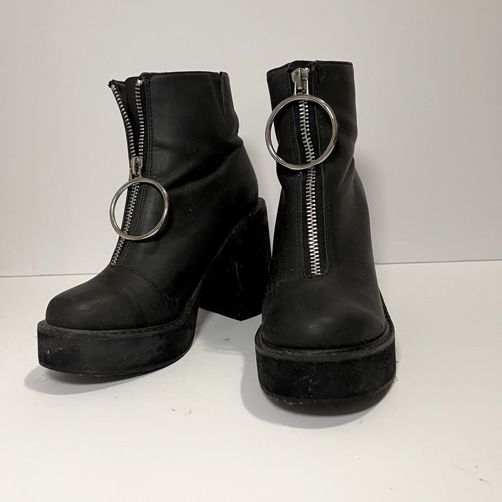 Black Platform Booties - image 5